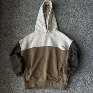 ZARA Colorblock Hooded Sweatshirt & Sweatpants Set